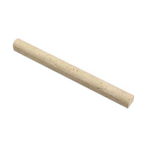 Ivory Travertine 1" Bullnose Molding