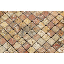 Load image into Gallery viewer, Scabos Travertine 1x1&quot; Tumbled Mosaic
