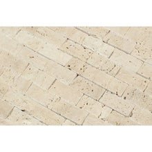 Load image into Gallery viewer, Ivory Travertine Splitface Mosaic 1&quot;x2&quot;