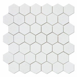 Thassos White Hexagon 2x2 Polished Mosaic