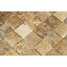 Load image into Gallery viewer, Scabos Travertine Cnc Arched Tumbled Mosaic 2&quot;x2&quot;
