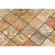 Load image into Gallery viewer, Scabos Travertine 2x2&quot; Polished Mosaic
