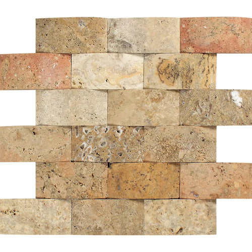 Scabos Travertine Cnc Arched Mosaic 2