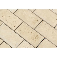 Load image into Gallery viewer, Ivory Travertine Honed 2&quot;x4&quot; Mosaic