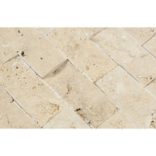 Load image into Gallery viewer, Ivory Travertine Splitface Mosaic 2&quot;x4&quot;