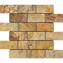 Load image into Gallery viewer, Scabos Travertine 2x4&quot; Tumbled