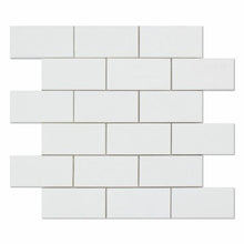 Load image into Gallery viewer, Thassos White 2x4 Polished Mosaic