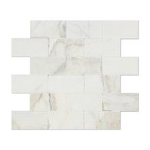 Load image into Gallery viewer, Calacatta Gold Marble Splitface 2&quot;x4&quot;