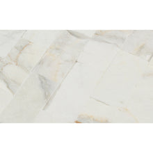 Load image into Gallery viewer, Calacatta Gold Marble Splitface 2&quot;x4&quot;