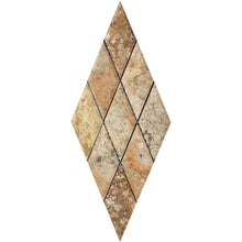 Load image into Gallery viewer, Scabos Travertine 3x6&quot; Diamond Deep Bevelled Mosaic