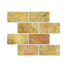Load image into Gallery viewer, Scabos Travertine 3x6&quot; Tumbled Tile