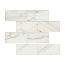 Load image into Gallery viewer, Calacatta Gold Marble 3x6 Subway Tile