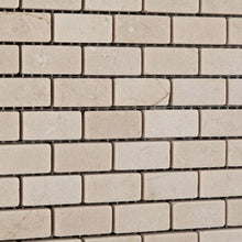 Load image into Gallery viewer, Crema Marfil Mini Brick Mosaic Tumbled