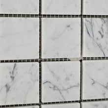 Load image into Gallery viewer, Carrara White Marble 2x2 mosaic tile