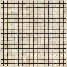 Load image into Gallery viewer, Ivory Travertine Tumbled Mosaic 5/8&quot;x5/8&quot;
