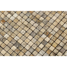 Load image into Gallery viewer, Philadelphia Travertine 5/8&quot; x 5/8&quot; Tumbled Mosaic