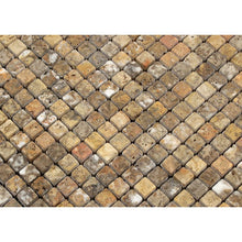 Load image into Gallery viewer, Scabos Travertine 5/8x5/8&quot; Tumbled Mosaic