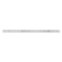 Load image into Gallery viewer, Carrara White Marble Bullnose 3/4x12