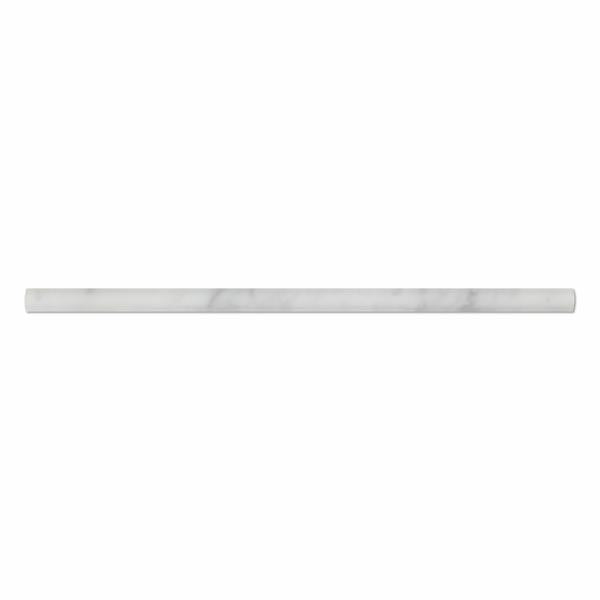 Carrara White Marble Pencil 1/2x12