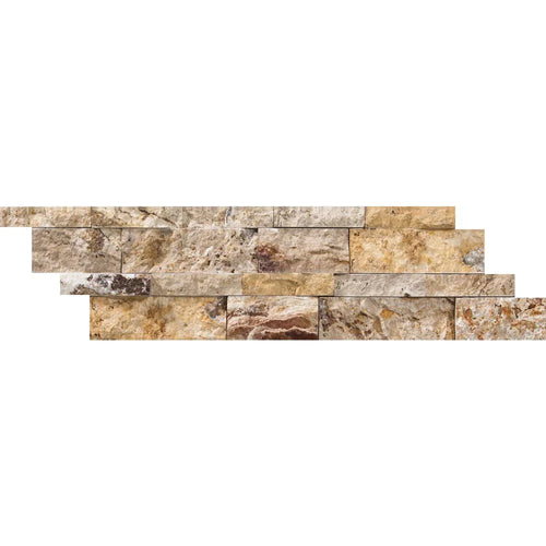 Scabos Travertine Ledger Panel 6x24