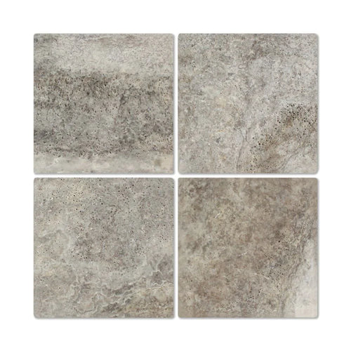 Silver Travertine 6x6