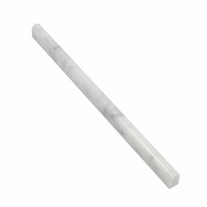 Carrara White Marble Pencil 1/2x12