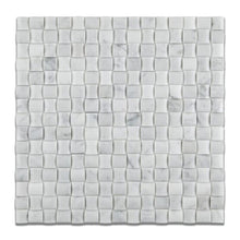 Load image into Gallery viewer, Carrara White Marble 3D Small Bread mosaic tile