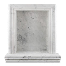 Load image into Gallery viewer, Carrara White Marble Custom Made Shampoo Niche