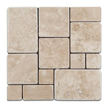 Load image into Gallery viewer, Durango Travertine Versailles Tumbled Mosaic