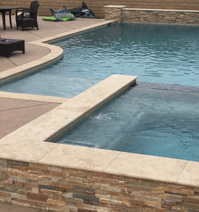 Pool Coping Cordoba Cream Travertine 12x24 2”