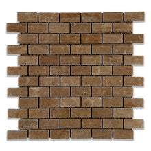 Load image into Gallery viewer, Noce Travertine 1&quot;x2&quot; Tumbled Mosaic