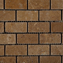 Load image into Gallery viewer, Noce Travertine 1&quot;x2&quot; Tumbled Mosaic