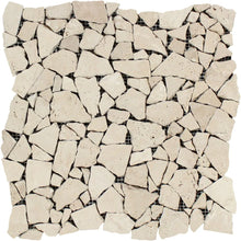 Load image into Gallery viewer, Ivory Travertine Random Tumbled Mosaic