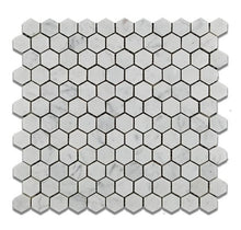 Load image into Gallery viewer, Carrara White Marble 1&quot; Inch Hexagon