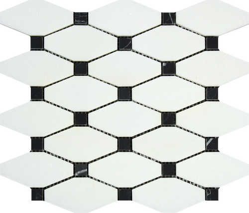 Thassos White Octave Black