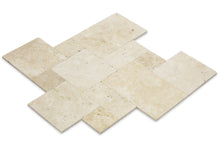Load image into Gallery viewer, Tuscany Beige Travertine Paver Versailles Pattern Tumbled