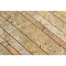 Load image into Gallery viewer, Scabos Travertine Honed Random Strip Mosaic