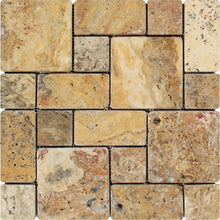 Load image into Gallery viewer, Scabos Travertine Mini Pattern Tumbled Mosaic