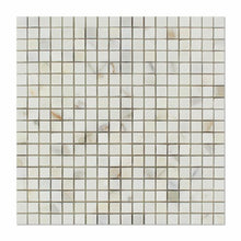 Load image into Gallery viewer, Calacatta Gold Marble 5/8&quot;x5/8&quot; mosaic tile