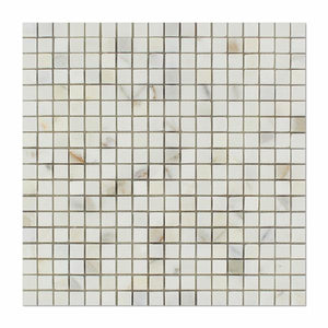 Calacatta Gold Marble 5/8"x5/8" mosaic tile