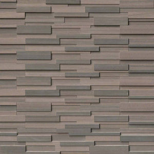 Stacked Stone Panel Brown Wave 3D Honed