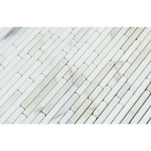 Load image into Gallery viewer, Calacatta Gold Marble Bamboo Sticks Mosaic
