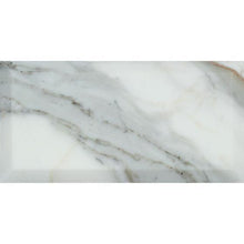 Load image into Gallery viewer, Calacatta Gold Marble 3x6 Deep Bevelled Subway Tile