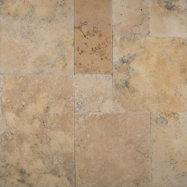 Country Classic Travertine Paver Versailles Pattern Tumbled