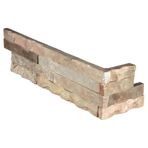 Stacked Stone Corner Fossil Rustic