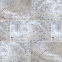 Load image into Gallery viewer, Silver Travertine Paver Versailles Pattern Tumbled