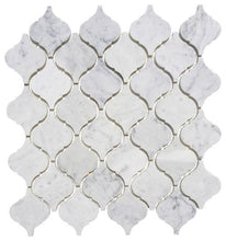 Load image into Gallery viewer, Carrara White Marble 2&quot; Lantern Mosaic