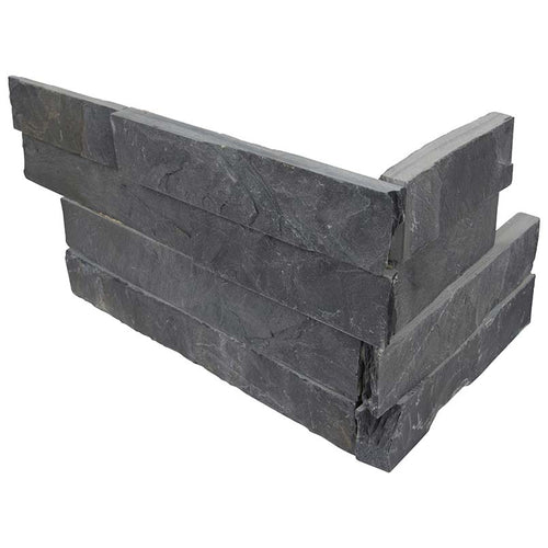 Stacked Stone Corner Premium Black