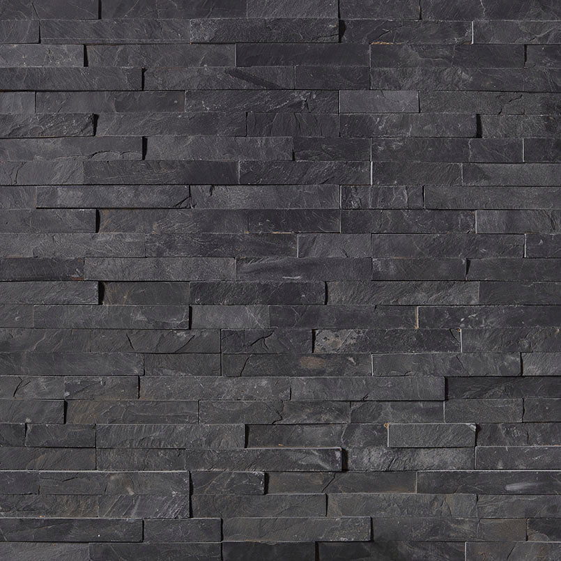 Stacked Stone Panel Premium Black