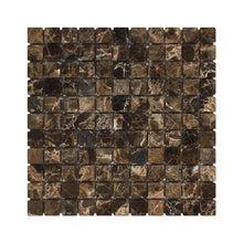 Load image into Gallery viewer, Emperador Dark 1x1 Mosaic Tumbled